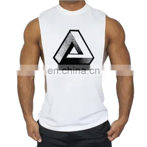 Wholesale Tank Top Bodybuilding 100% Cotton Men Tank Top Gym Fitness thumbnail-1