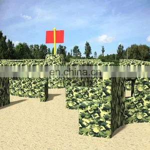 Outdoor Laser Tag Paintball Equipment Inflatables Paintball Obstacles Bunker Field thumbnail-1