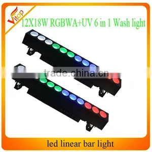 12x18w Rgbwa +uv Led Washer Wall Indoor Light,victory Linear 12x18w Bar Stage Light thumbnail-1