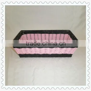 2013 Woven Rectangular Paper Rope Storage Basket thumbnail-1