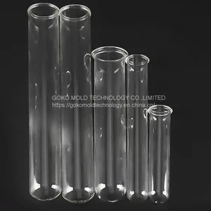 Manufacturers Wholesale Bar Glass Test Tube Rolled Edge Glass Test Tube Cocktail Round Bottom Test Tube Special Glass Roll-mouth Test Tube thumbnail-5