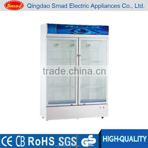 420 Double Door Display Cooler Showcase With Top Light thumbnail-4