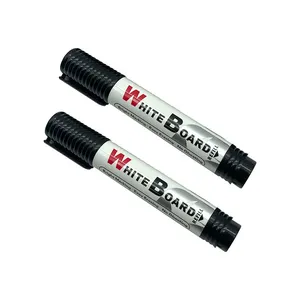 Free Samples Non Toxic Dry Erase White Board Marker Pen Jumbo Black Whiteboard Markers Custom Print Logo for Blackboard thumbnail-2