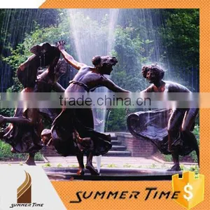 Metal Water Fountain Bronze Female Sculpture for Public Decoration thumbnail-1