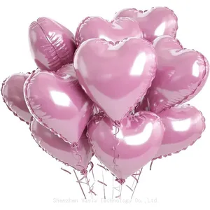 18 Inches Red Heart Love Foil Mylar Balloon for Valentines Anniversary Wedding Engagement Wholesale thumbnail-3