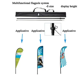 WZRODS Promotional Event Banner – Lightweight Feather/Blade Design With Carbon Composite Pole for Advertising thumbnail-3