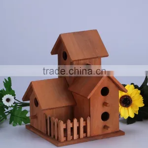 New Unfinished Handmade Christmas Wooden Bird Houses Wholesale thumbnail-3