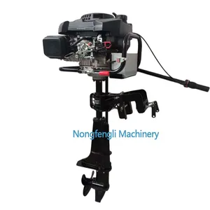 Zongshen 4-Stroke 9HP Outboard Marine Gasoline Engine With New Electric Start, Reverse Gear, and Air Cooling System. thumbnail-2