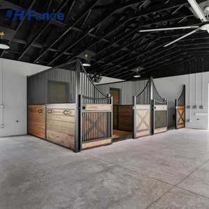 Horse Stall Stable Galvanize Farm Riding Horse Shelter Horse Stable Stall Whit Roof thumbnail-4