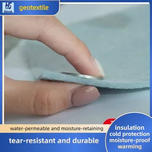 Nonwoven Polypropylene Geotextile Fabric High Permeability Filtration Soil Separation For Road Construction thumbnail-2