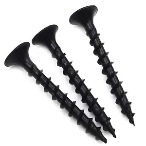 Fine Thread Plasterboard Screws 13mm-100mm Full Sizes Available With Drill Point Black Phosphate Coating No Snapping thumbnail-3