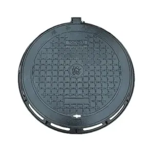 Road Cast Iron Manhole Cover En124 D400 Square Round Manhole Covers Custom Nodular Cast Iron Manhole Cover thumbnail-1