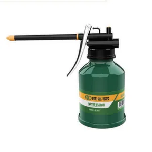 High Pressure Rigid Spout Hand‑Press Oil Can 350ML Steel Oiler With Stainless Steel Spout & Brass Nozzle thumbnail-3