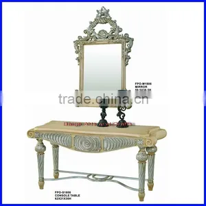 Latest Fancy Resin Console Table With Mirror S-1806 thumbnail-1