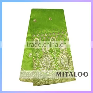 Mitaloo MGP0046 2015 Newest African George Lace Silk George Fabric For Party Wedding Dresses thumbnail-1
