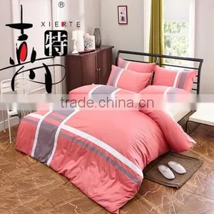 2016 Wholesales New Solid Color Cheap 100% Cotton Bedding Set thumbnail-1
