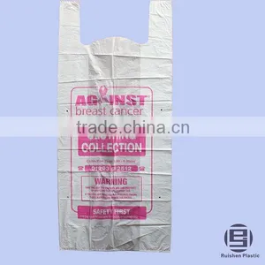 ABC Biodegradable PE Plastic Donation Bag With Printing For Collection thumbnail-1
