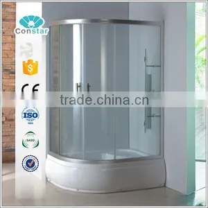 Bathroom Round Sliding Shower Entry Door Glass High Quality Factory Made Shower Enclosure thumbnail-1