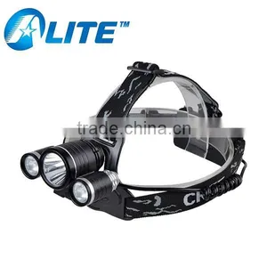 Outdoor High Power 3 LED 3000lm 3 Models Waterproof Hunting Headlamp thumbnail-1