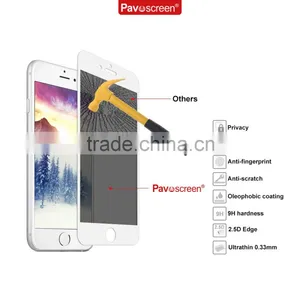 Pavoscreen Privacy Anti-Spy Screen Protector for Iphone 6plus / 6s Plus Tempered Glass Cell Phone Protective Film thumbnail-5