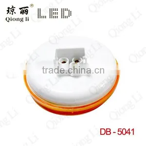 12 Volt 4inch Round Amber Sealed Multifunction Led Stop Turn Tail Light for Truck Trailer thumbnail-2