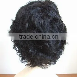 Wholesale Stock Virgin Curly Remy Brazilian Hair Short Lace Full Wigs thumbnail-4
