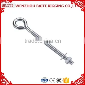 Hot Selling High Quality Stainless Steel Aisi 316 304 Eye Bolt With Nuts China Rigging Hardware Manufacture thumbnail-1