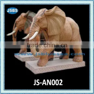 Big Outdoor Indian Marble Elephants thumbnail-1