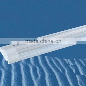 Durable Waterproof and Dustproof Easy Clean and Install 40W Electronic Ceiling LED Tube Light Fixture With PP Arc Stripe Cover thumbnail-1