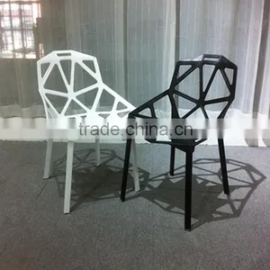 Morden Design White Plastic Chair One Plastic Chair One HYH-9128 thumbnail-4