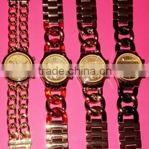 Fashion Cheap Metal Watches China Supplier Custom Design Metal Wristwatch Promotion Made in China Gold Watch Clock Men Large thumbnail-1
