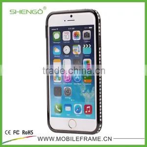 Diamond Mobile Phone Case For IPhone,Bulk Diamond Metal Bumper Phone Case thumbnail-4
