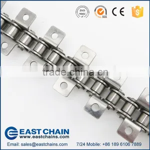 Industry Stainless Steel Roller Chain 08A With SK1 Attachments thumbnail-6
