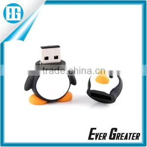 Custom Cute Penguins Usb Flash Drive in Mumbaipune Logo Usb Rubber Pen Drive thumbnail-1