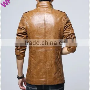 Custom Hight Quality European Mens Genuine Leather Jacket Quality Choice thumbnail-5
