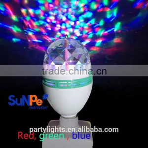 E27 Color Changing Led Rotating Lamp Mini Crystal Magic Ball Light thumbnail-1