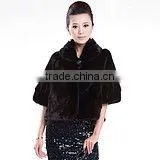 2011 Fashion Fur Coat With Half-length Sleeves thumbnail-1