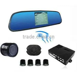 Wireless Car Parking Sensors With 3.5 Inch Rearview Mirror and Camera thumbnail-1