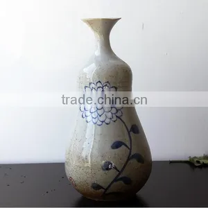 Jingdezhen Blue And White Floret Bottle Hand-Painted HY0013 thumbnail-3