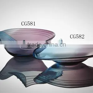 Colored Handmade Glass Plates thumbnail-1