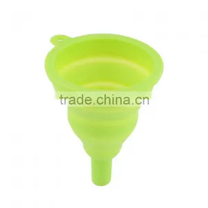 High Quality 1pc New Mini Silicone Gel Foldable Collapsible Style Funnel Hopper Kitchen Cooking Tools thumbnail-5