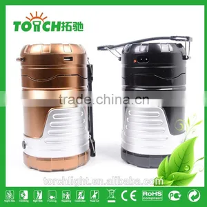 Outdoor Camping LED Lantern Lights 16+1 Fashion Golden Color Design Super Bright LED Tent Light Plastic Flashlight Portable Lamp thumbnail-1