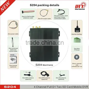 Multiple Channel 3g sd Card Car Dvr With Gps Tracker Support 4 Cameras thumbnail-5