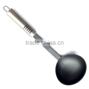 Food Grade Nylon Cooking Accessories Ladle in Steel Handle thumbnail-1