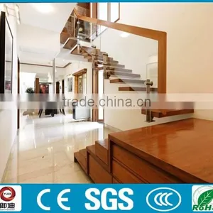 Hidden Stringer Wooden Floating Stairs/staircase Made in China--YUDI thumbnail-4