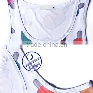 Custom 100 Polyester Full Printing Fitness Gym Bodybuilding Tank Top thumbnail-5
