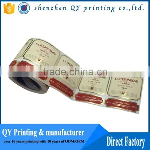 High Quality Printing Waterproof Strong Adhesive Stickers With Gold Stamping thumbnail-4