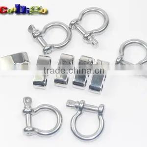 New Style Adjustable Bow Shackle Stainless Steel Buckles For Paracord Bracelet Parachute Cord thumbnail-3
