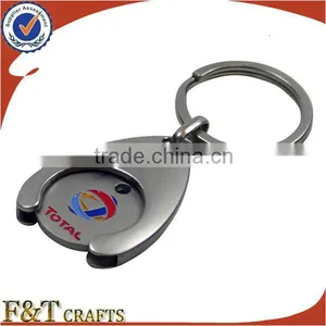 Customize Supermarket Shopping Cart Enamel Metal Euro Trolley Coin thumbnail-6
