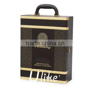 Hot Sell Gift Boxes Twisted Wine Glass Gift Box Wine Glass Packaging Boxes Faux Leather Gift Boxes thumbnail-1
